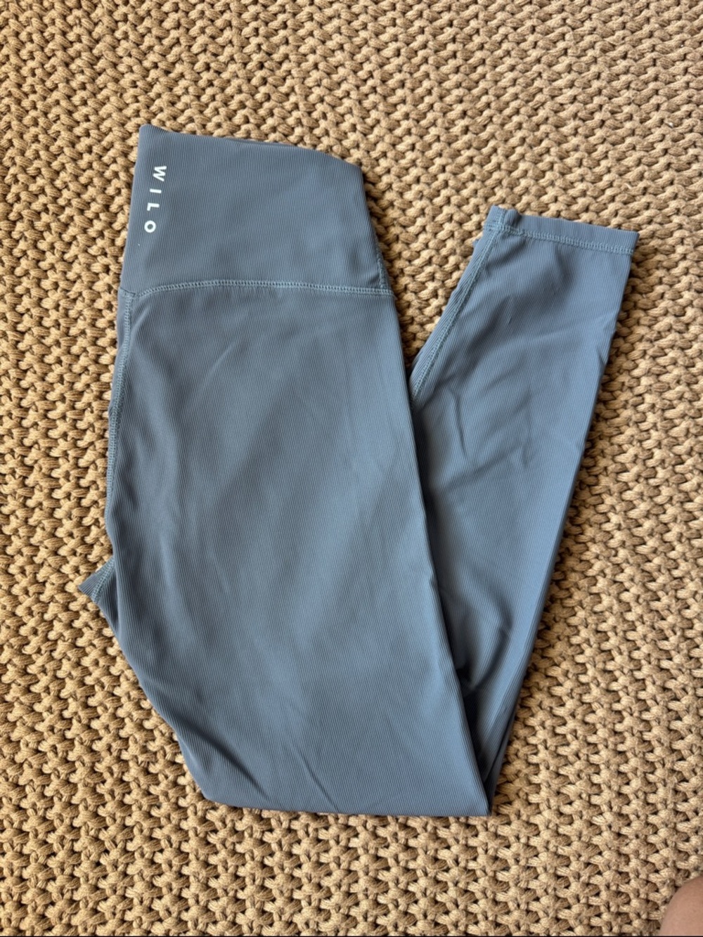 WILO Base Ribbed Gray 7/8 Legging Women’s Size Medium